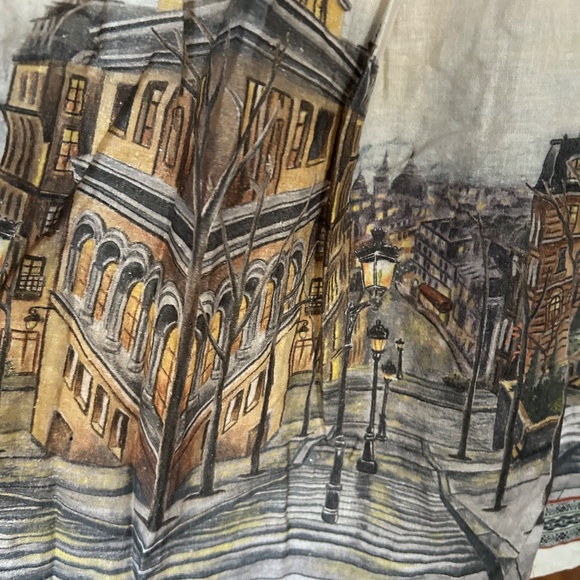 Antix Border Print Button Down Day Dress Medium - Picture 4 of 10